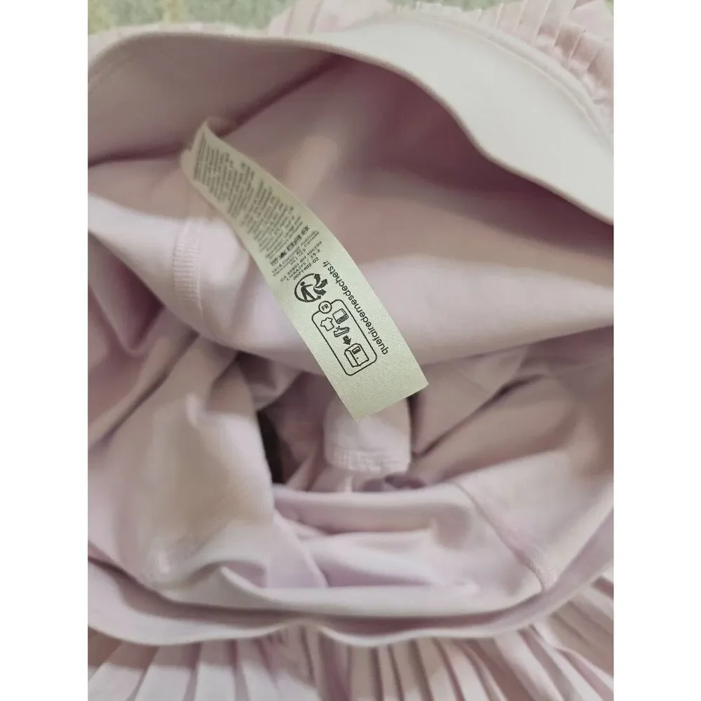 Lululemon RePleat High-Rise Tennis Skirt,  Pink Pearl 6 $88